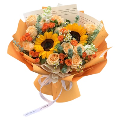 【全国小时达】向日葵鲜花真花束