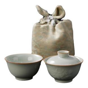 归鸿一人茶具单人泡茶便携式旅行茶具一壶一杯简易快客杯个人专用