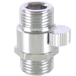 黄铜内外丝双外丝角阀4分花洒喷头软管快开直通弯头止水阀带开关