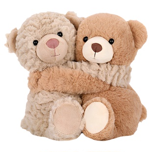 McHugs拥抱莱佛士小熊情侣玩偶毛绒玩具抱枕公仔新年生日礼物娃娃