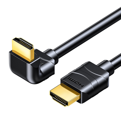 分创者 HDMI高清2.0数据线90度hdml弯头连接电视机顶盒4K电脑投影仪台式机笔记本信号1.5米3加延显示音视频线