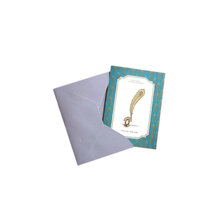 韩国bookfriends精致高级感创意18k镀金色书签祝福卡片教师节礼品