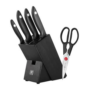 【自营】双立人刀具6件套经典炫银刀套厨房家用切菜刀不锈钢砍刀