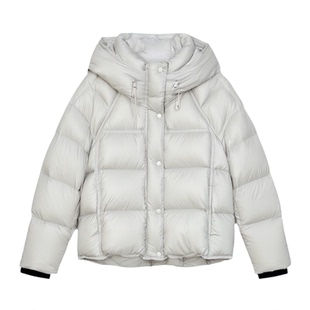 超软泡芙云朵羽绒服女短款小个子90白鸭绒显瘦龟背面包服加厚外套