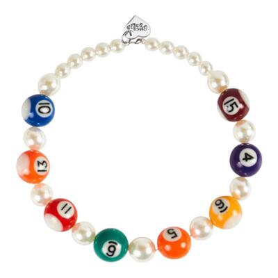 官方emo salad 24ss 台球珍珠项链 原创设计 Billiards necklace