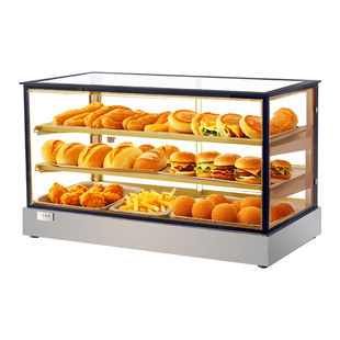 炸鸡保温柜汉堡保温箱蛋挞馅饼油条恒温箱前后开门台式保温展示柜