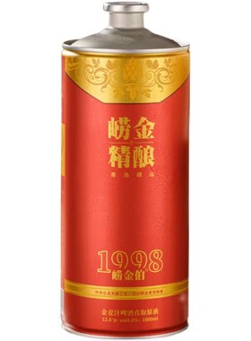 崂金金麦原浆精酿啤酒