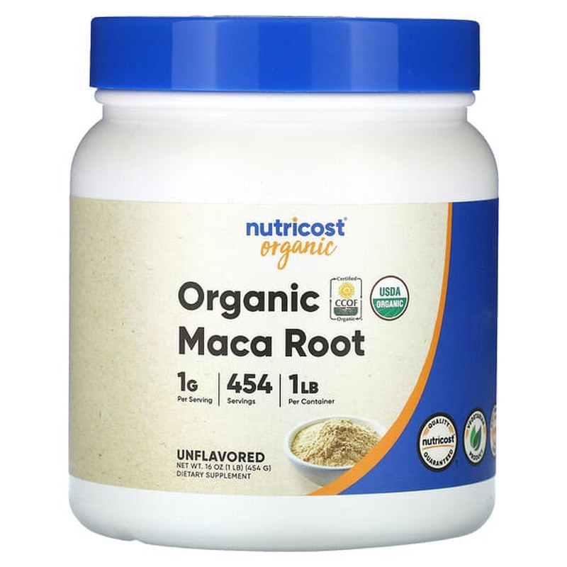 Nutricost有机草本植物粉甜菜根黄芪根玛卡根活力耐力帮助