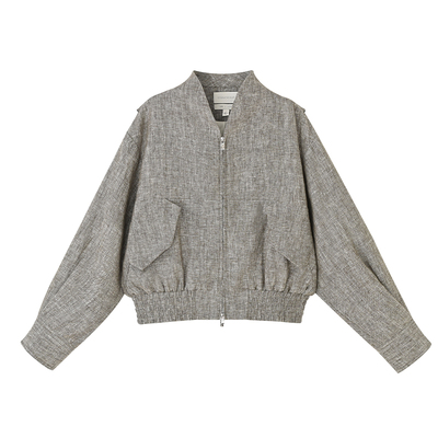 新中式禅意领小夹克拉链短外套