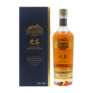 大芹/DAIKING 珍藏系列波本桶单一麦芽威士忌700ml53%vol国产酒