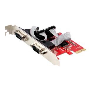 UNITEK优越者PCI-E转RS23串口卡台式机扩展双COM口工控卡免驱动