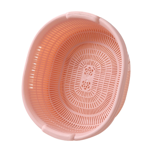 厨房双层塑料滴水篮洗菜盆洗水果篮多用淘米器洗菜篮沥水篮滤水筛