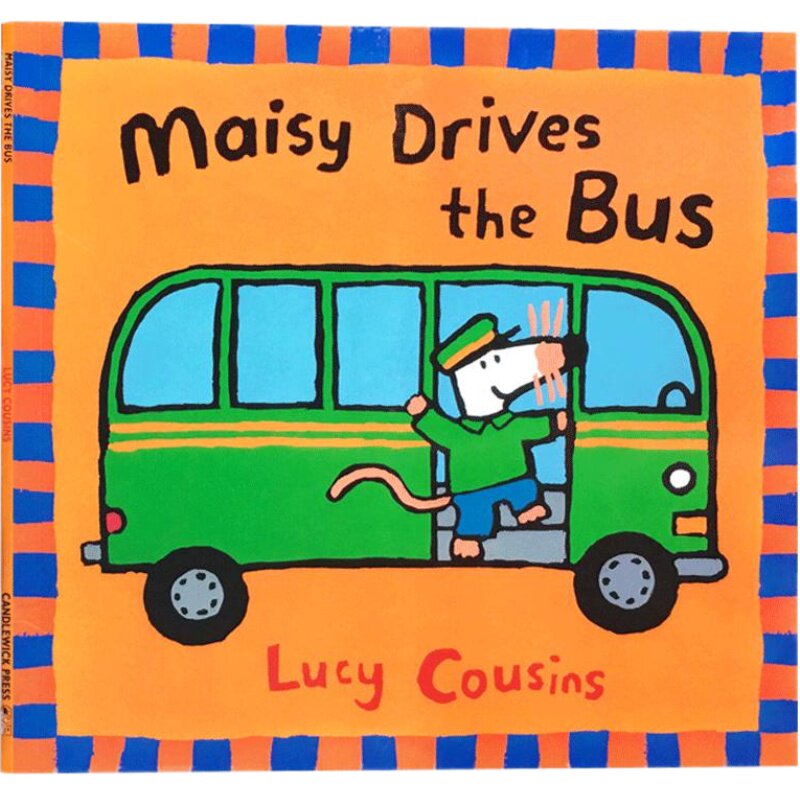 【送音频】英文原版 Maisy Drives the Bus 小鼠波波乘公交 儿童启蒙认知绘本 睡前故事图画书 Lucy Cousins