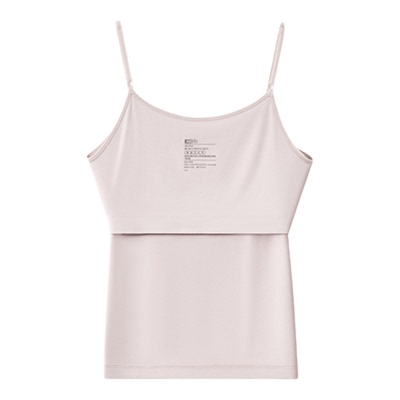 红豆男女吊带背心带胸垫打底