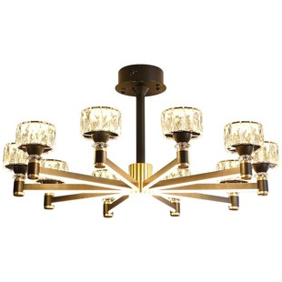 雷士照明全光谱护眼水晶轻奢客厅吊灯主灯客厅灯卧室灯中山灯具