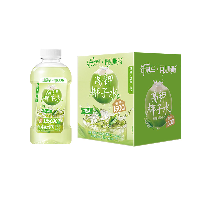 轻上纤冠军抹茶高钾椰子水950ml