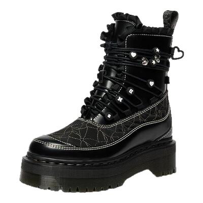 Dr.Martens马丁博士Jadon Frill明星同款冬新款可DIY小厚底马丁靴