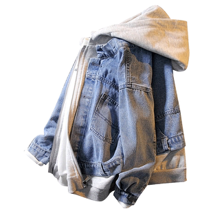 童装男童春装外套2026新款儿童春季中大童酷帅牛仔衣服男孩春秋款