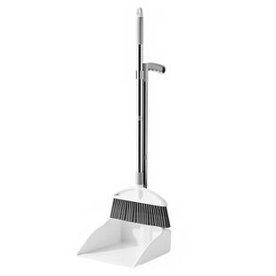 巴瑟扫把簸箕套装家用不沾头发扫帚垃圾铲软毛笤帚不锈钢加厚耐用