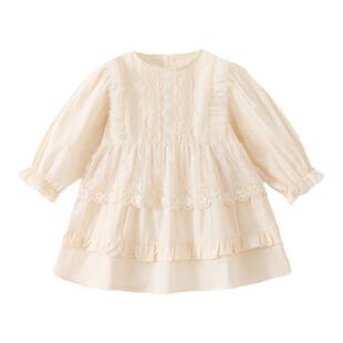 女童连衣裙洋气小公主裙2026新款春秋季女宝宝超好看时髦韩系春装