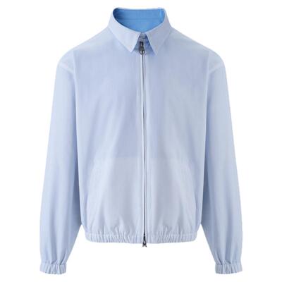 丝光棉新贵极简双面双拉链夹克男