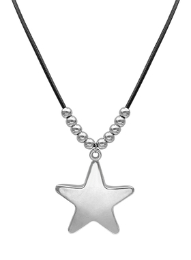 ZRZO银色长款星星项链