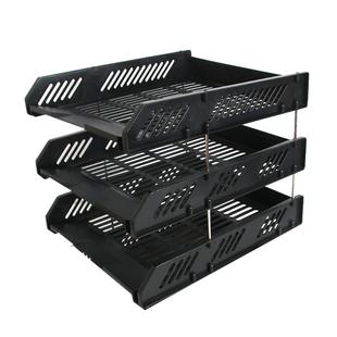 文件座办公文件架办公桌上置物架多层横式文件栏收纳盒文件盘档案整理资料置物文件筐资料架文件框书架