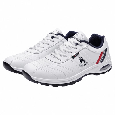 正品奈客保罗男鞋真皮运动鞋气垫跑步鞋男士潮流鞋春夏男款休闲鞋