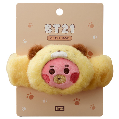 BT21动物园毛绒头绳女大肠发圈