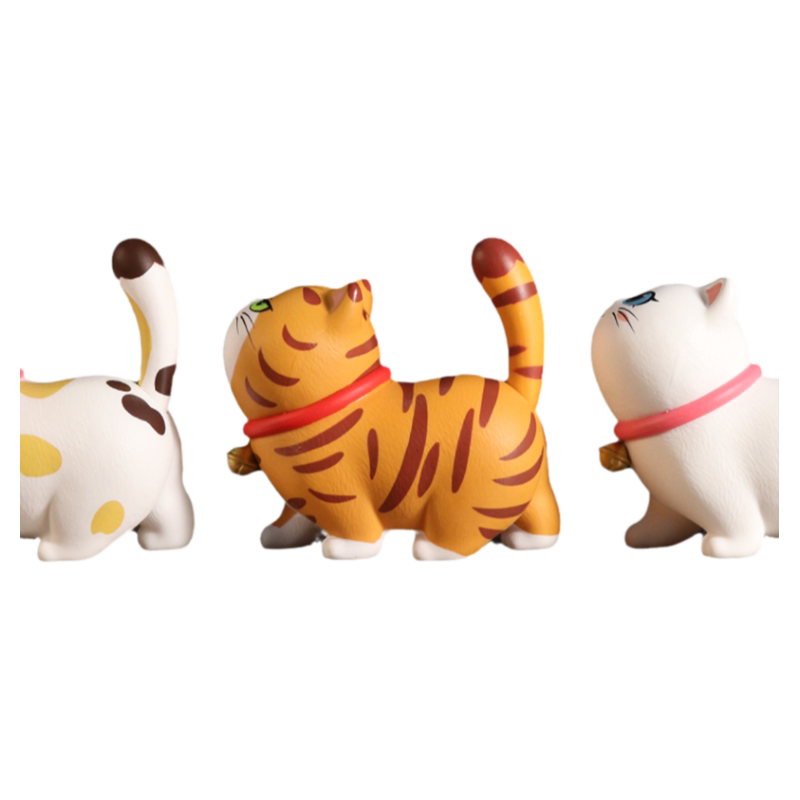 招吉猫PVC可爱玩偶摆件新品猫咪