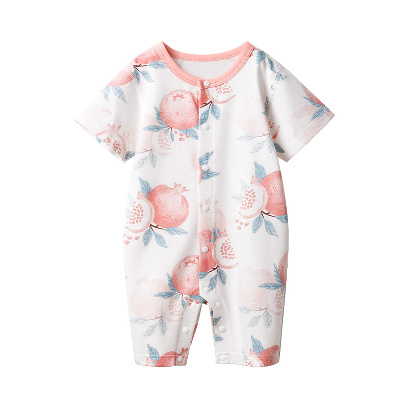 贝肽斯婴儿衣服短袖长裤连体衣夏