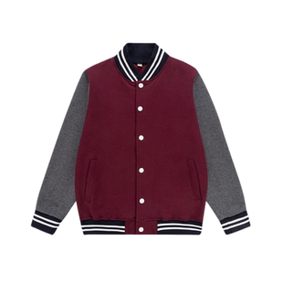 伊顿中小学生学校校服春秋加绒棒球服枣红运动服纯棉校服套装