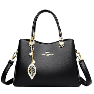 袋鼠中年女士手提包真皮2026新款送妈妈礼物大容量上班通勤斜挎包