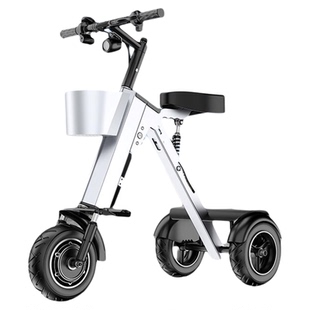 威尔杰迪可上飞机双人折叠电动车便携小型轻便迷你三轮电动代步