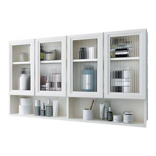 蜂窝铝吊柜长虹玻璃墙壁柜卫生间防水收纳柜马桶上柜壁挂式储物柜