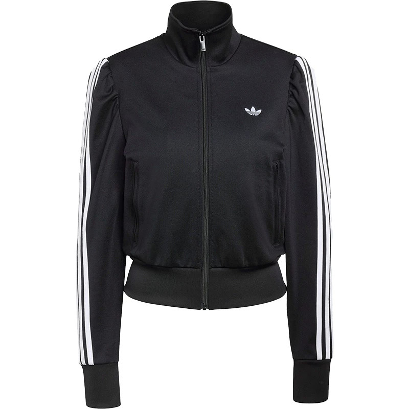 Adidas/阿迪达斯正品三叶草新款女黑白色亲肤经典夹克外套KS1362