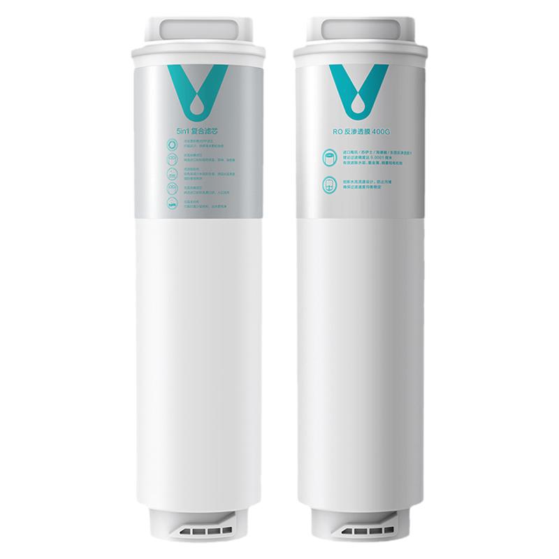 適配小米凈水器濾芯1A/400G增強5in1復合濾芯400RO反滲透過濾芯