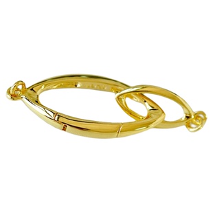 进口梭形卡扣珍珠水晶串珠项链手链扣头银镀金diy配件材料扣子