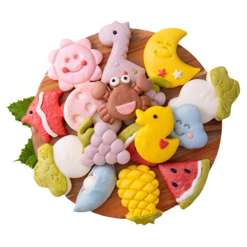 儿童早餐面点手工果蔬卡通馒头半成品宝宝馒头Jelly动物果蔬造型