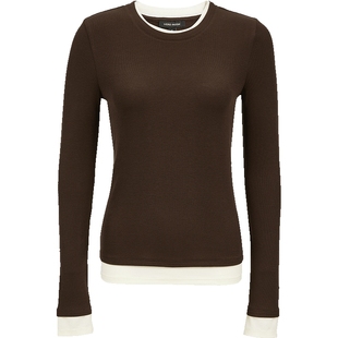 Vero Moda奥莱T恤女2025秋冬新款含再生纤维素纤维圆领上衣时尚