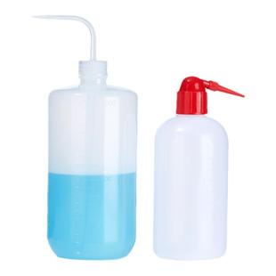塑料安全洗瓶弯头冲洗瓶实验室乙醇蒸馏水弯管瓶专用清洗瓶500ml