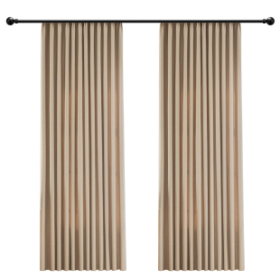 日系原木风窗帘遮光2025新款卧室高级感客厅加厚棉麻日式奶茶色全