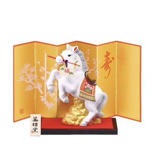 2026马年蛇年 生肖摆件日本药师窑 开运招财家居饰品新年日式礼物