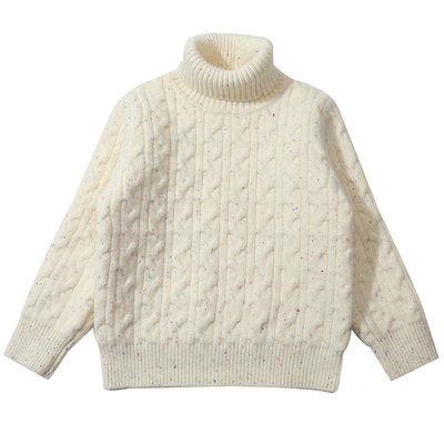 百搭洋气女童毛衣一体绒加厚保暖