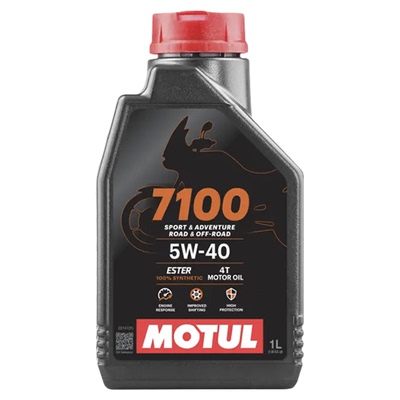 【自营】摩特(MOTUL) 全合成 摩托车机油 7100 4T 5W-40 SP 1L/桶