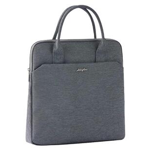 杰利公文包商务男士款手提多功能大容量竖款文件包手拿携带资料会议包帆布文件袋子公文袋办公拉链式定制