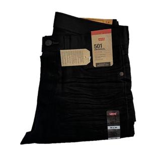 现货Levi's/李维斯501纯棉黑色水洗直筒牛仔裤秋冬款005010638