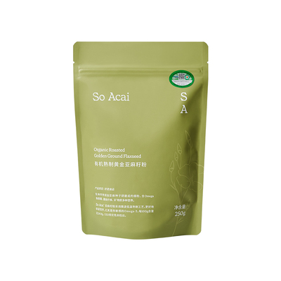 soacai有机熟制金色亚麻籽粉