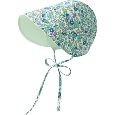 KK树男女新疆棉婴儿防晒帽小月龄宝宝遮阳帽春夏薄款太阳帽大帽檐