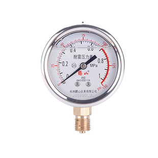 鹳山耐震压力表YN60油压YN63液压站表YN-60 1.6/2.5/40MPA1/4螺纹